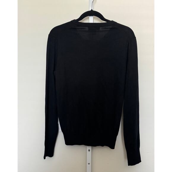 Banana Republic Men's Luxury Blend Silk Cashmere Sweater V Neck Black Size S - Picture 5 of 5